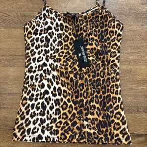 NWT: Grungemamma Womens Leopard Print Cami T-1